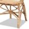 Baxton Studio Genna Modern Bohemian Natural Brown Finished Rattan Dining Chair 205-12675 - alternate 4